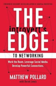 The Introvert's Edge to Networking book cover by Matthew Pollard